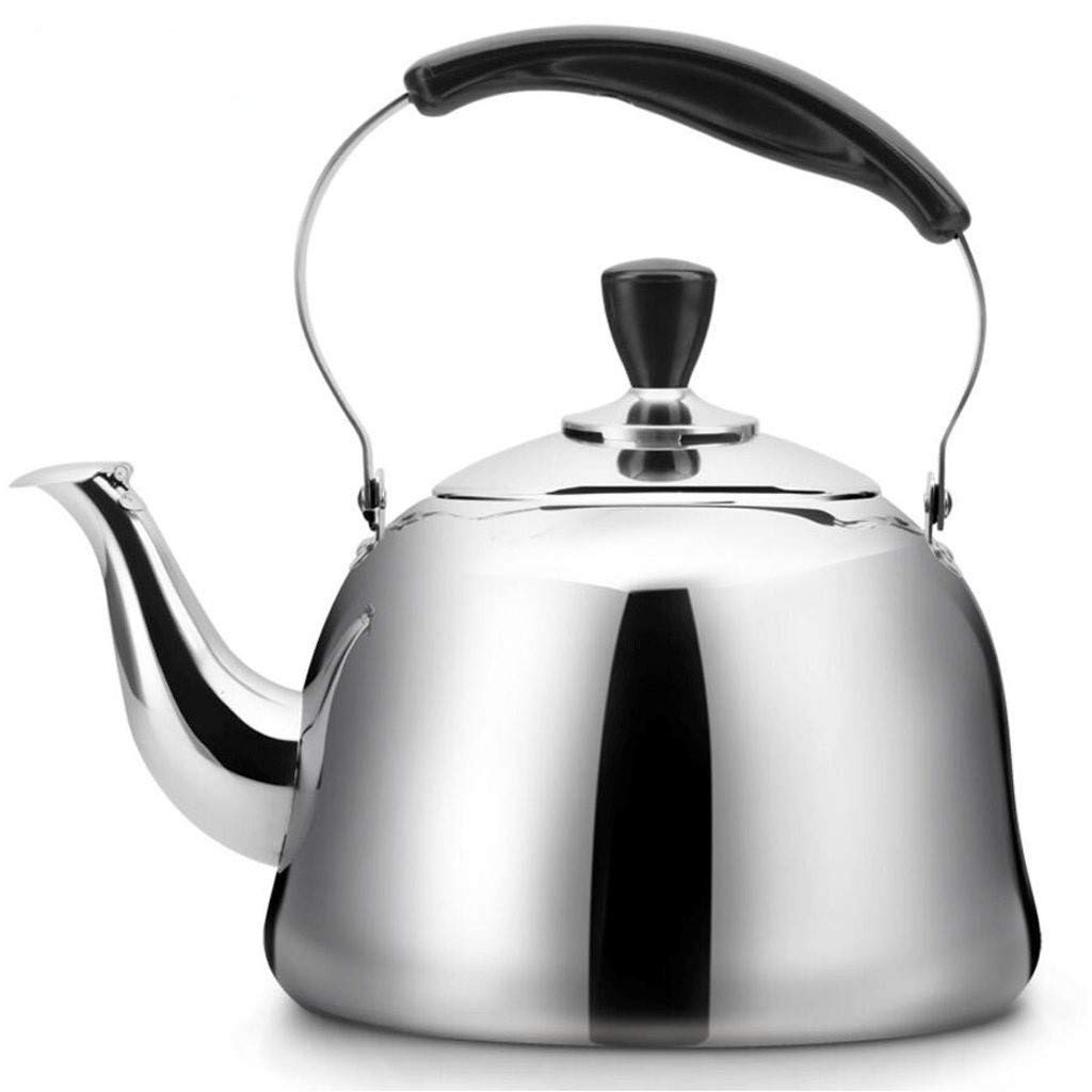TYUHDUYUR Whistle teapot - Whistling Tea Kettle with Heat-Proof Handle, Kitchen Grade Stainless Steel Teapot Stovetops(3L) (One Color 3L)