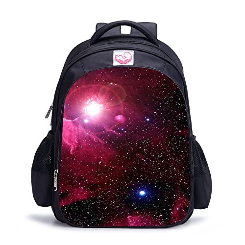 Cartable d'école imprimé 3D Milky Way Nebula pour l'école et le sport de 16 pouces