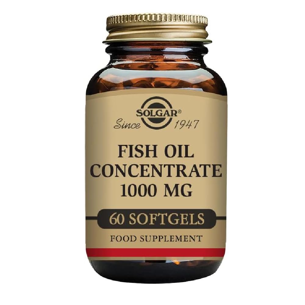 Solgar Aceite de PESCADO Concentrado Cápsulas blandas de 1000 mg - Envase de 60