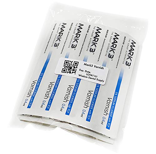 Varnish 5% Sodium Fluoride Unit-Dose Package (2 x 5 Pcs) Bubblegum, Mint or Caramel - Made in USA (Bubblegum)