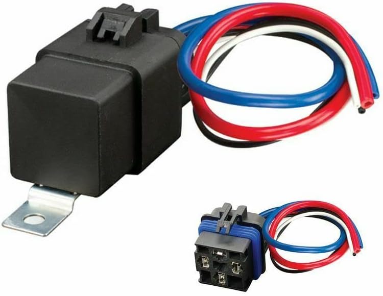 VIAIR 40 Amp Sealed 4-Prong Relay with pre-Wired Female Socket, 24v, IP66