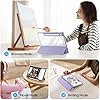 FINTIE Custodia per Samsung Galaxy Tab S10 Lite 2025 /S10 FE /S9 FE 10.9"/S9 11" con S Pen Portapenne - Antiurto Sottile Case Posteriore Trasparente Cover con Auto Sonno/Sveglia, Lilla Viola