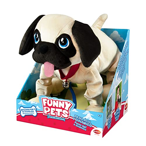 Bizak Funny Pets Carlino peluche chien à promener sans batterie 64202452