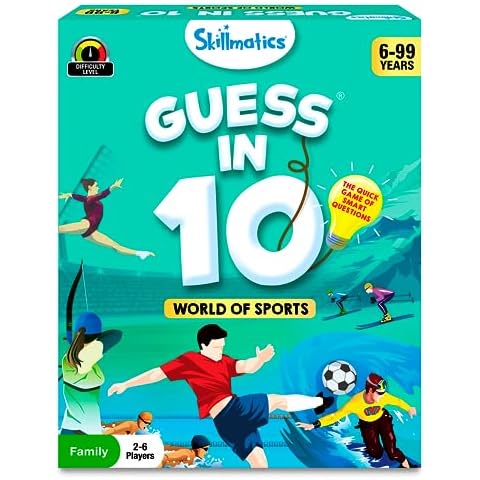 Skillmatics Guess in 10 Sports Card Game Cover