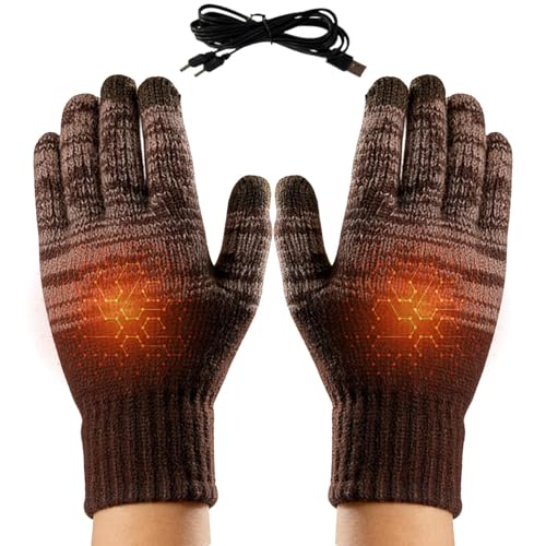 Guantes térmicos aislados con control de temperatura y pantalla táctil para frío