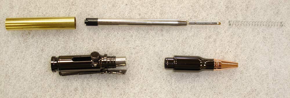 Charnwood Penturning Penllgm Lock N Load Bullet Pen - Gun Metal