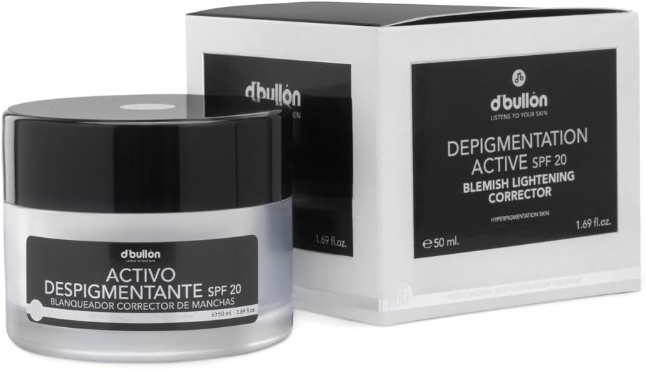 D'Bullón Professional Anti-blemish Cream with Whitening and Correcting Anti-Pigment Active Ingredient, with SPF 20 Protection - 50 ml