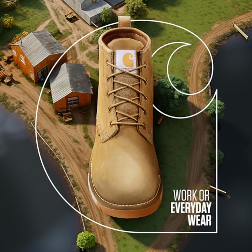 Image of Carhartt Men's Millbrook WP 5 inch Wedge Boot | Work Boots for Men, Slip & Electrical Hazard Resistant, Breathable Membrane, Lightweight EVA Midsole, 5 inch Shaft