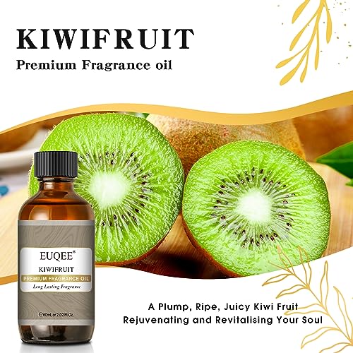 EUQEE Kiwifruit Fragrance Oil Premium Fragrance Essential Oil 60ml for Candle Soap Making, Diffusers, DIY Bath Bombs(2.02 Fl oz) - Thumbnail 2