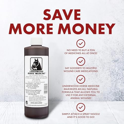 Underwood Horse Medicine 220180 Underwood Topical Horse Care Wound Spray thumb #7