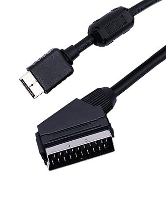HTDYOO RGB SCART Cable Compatible for PS1/2/33.28 Feet | Compatible with PS1/2/3 | European-standard SCART Cable