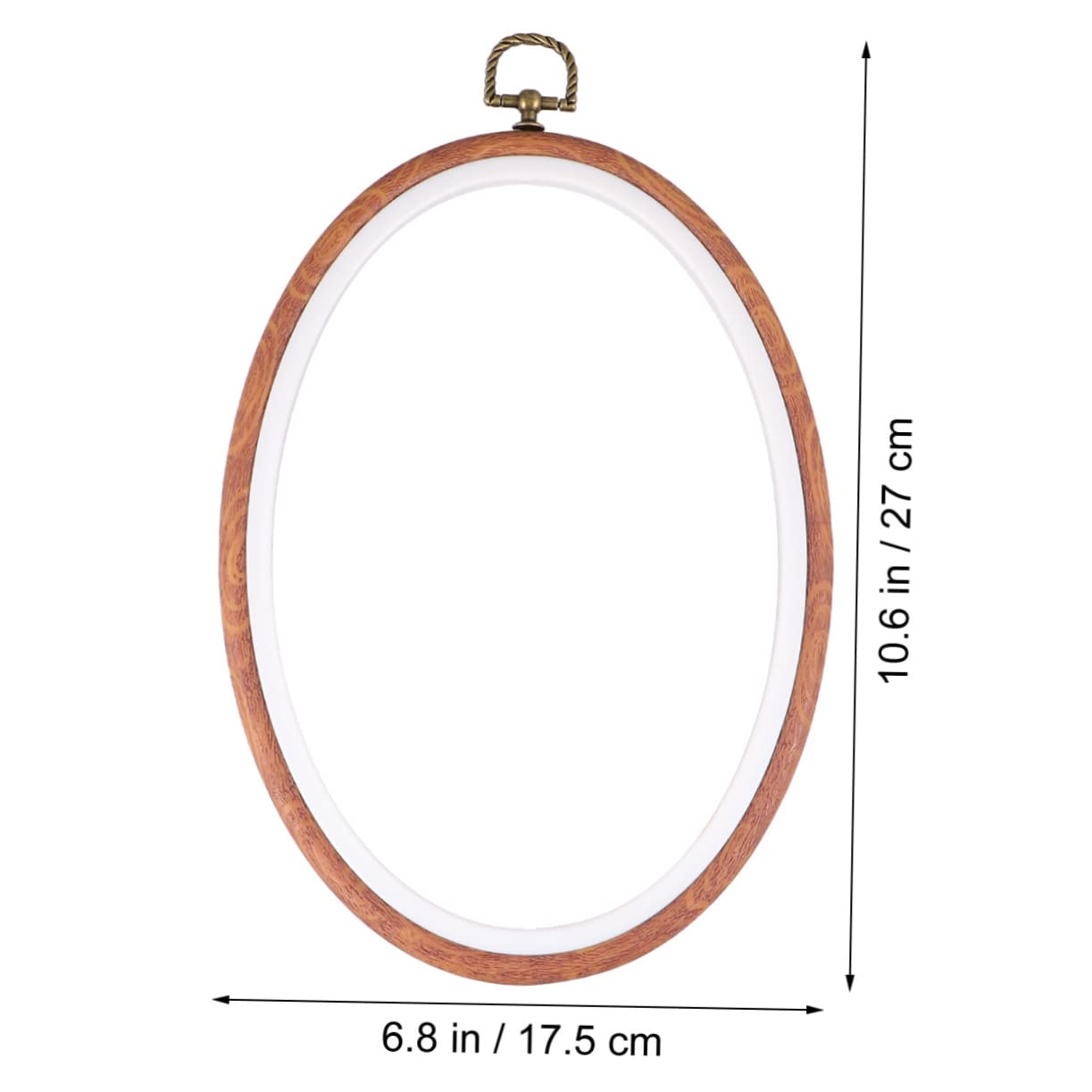 OSALADI 3pcs DIY Embroidery Hoop Imitated Wooden Frame for Cross Stitch Sewing Crafts for Handcraft Projects Wall Decoration