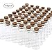 SUPERLELE 20ml Glass Bottles with Cork, 48pcs Decorative Wish Bottles Small Glass Jars for Wedding Party Favors Witchcraft Supplies, Mini Potion Bottles with Eye Screws and Funnel