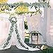 Artiflr 6 ft Artificial Eucalyptus Garland Faux Silk Eucalyptus Leaves Vines Handmade Garland Greenery Wedding Backdrop Arch Wall Decor