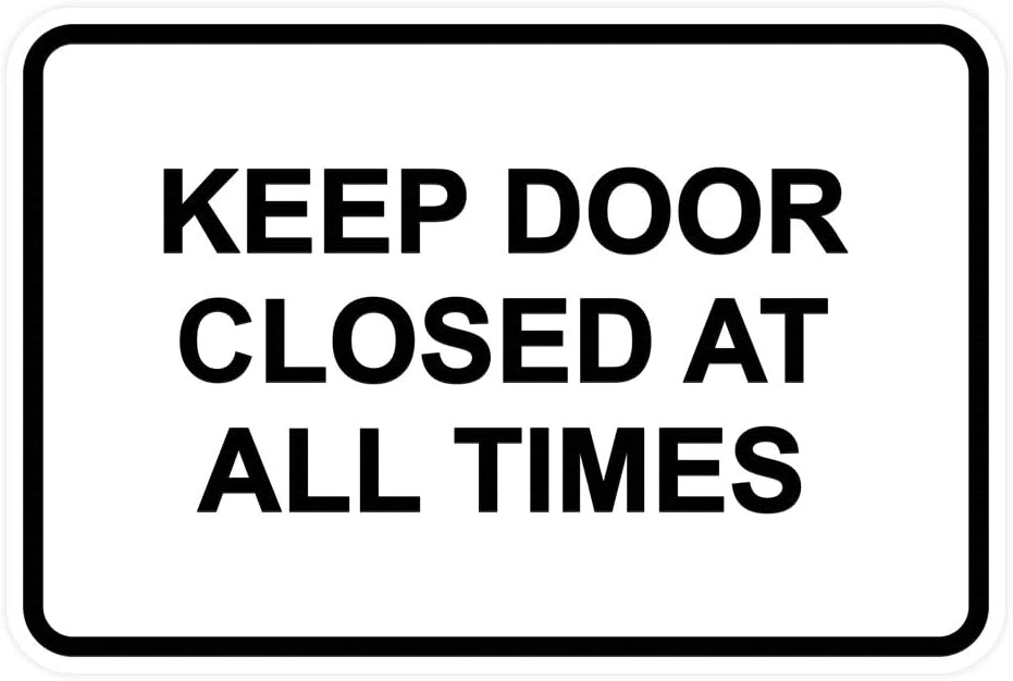 Signs ByLITA Classic Framed Keep Door Closed At All Times