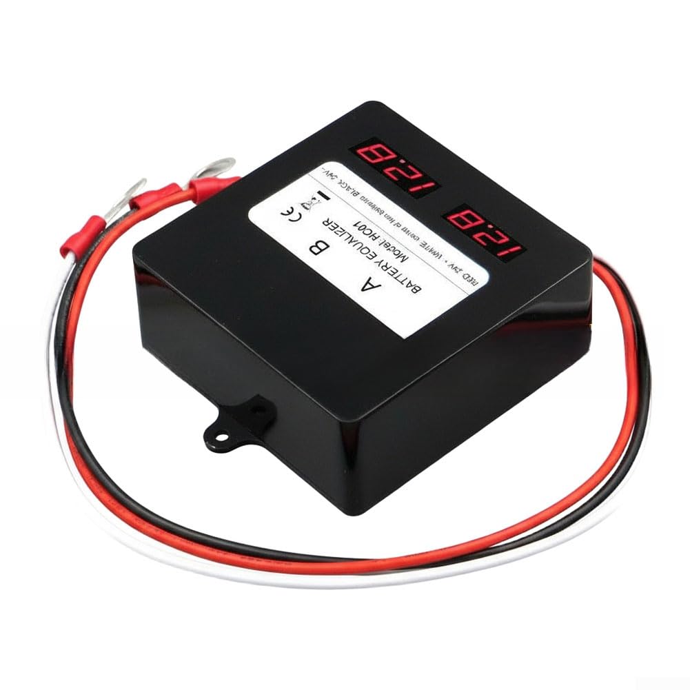 Equalizzatore di batteria, HC01 per sistemi solari Bilanciatore della batteria Regolazione della tensione per banche di batterie 12V 24V Gestione dell'alimentazione