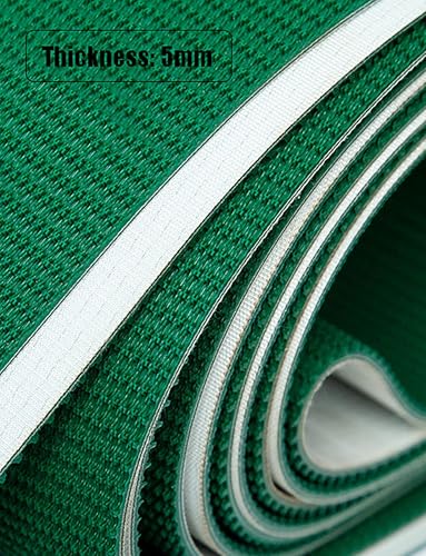 Zielony przenośnik taśmowy PVC o grubości 4 mm – przemysłowy pas do produkcji komercyjnej, obsługa ciężkich materiałów zwiększona wydajność niezawodne rozwiązania transportowe