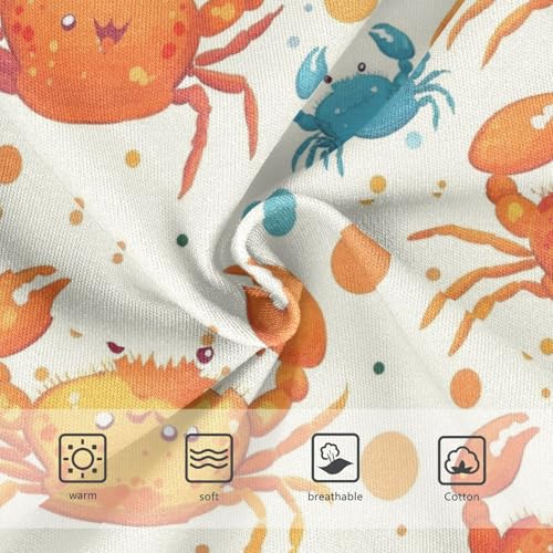 Wusikd Cartoonish Crabs Girls' Underwear Cotton Colorful Dots Girls Briefs Soft Toddler Underwear 2T3