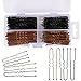 Produktbild AIEX 200 Stück U Bobby Pins Haarnadeln für Mädchen und Frauen mit Aufbewahrungsbox (Braun, Schwarz)