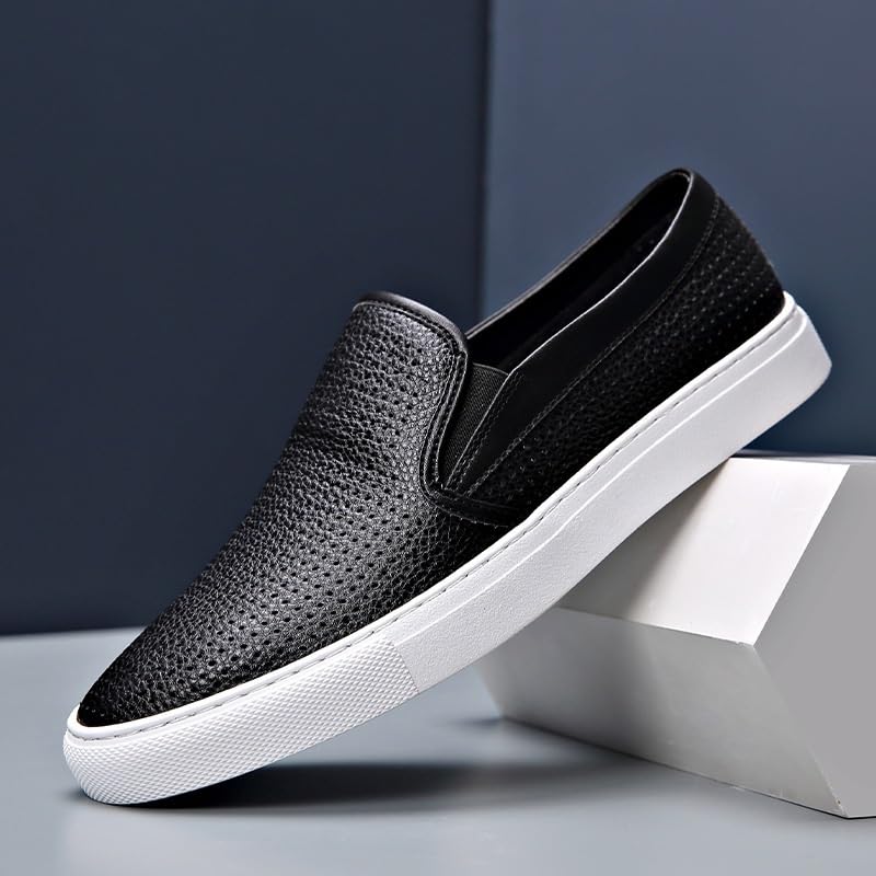 Men's Comfortable Dress Loafers Slip On Formal Business Work Shoes Men Oxfords Slip-On Lightweight Casual Walking Shoes Comfortable Dress Shoes for Men Men's Mesh Dress Sneakers Business Shoes3