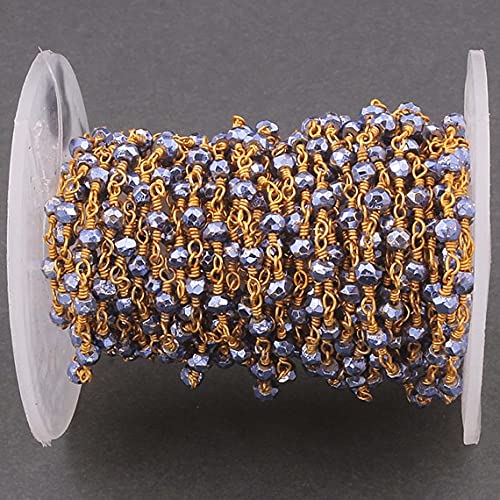 Chaîne de pyrite violette LKBEADS perles pour créer vos propres bijoux de soirée chic