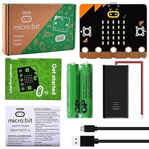 GeeekPi BBC Micro:bit V2 Go Kit Original Microbit MB V2 Starter Kit,with BBC Micro:bit V2 Development Board,Battery…