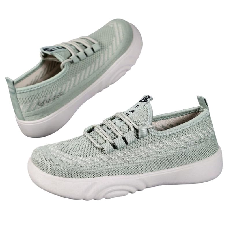 Women’s Breathable Woven Mesh Shoes – Lightweight & Soft-Soled All-Match Spring Shoes Green-image-46