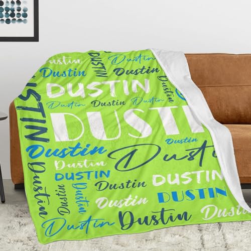 Personalized Blankets for Kids with Names Customized Blankets with Name for Adult Custom Blanket Gift for Birthday Christmas Valentines Day Gift