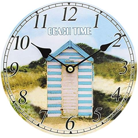 Carousel Nautical Wooden Beach Hut Clock Cover
