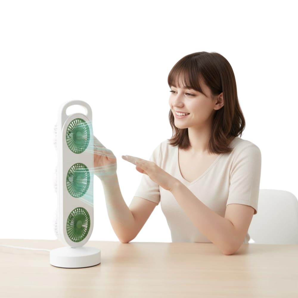 Drumstone (𝐒𝐩𝐞𝐜𝐢𝐚𝐥 𝟏𝟓 𝐘𝐞𝐚𝐫𝐬 𝐖𝐚𝐫𝐫𝐚𝐧𝐭𝐲 Portable 3-in-1 USB Mini Tower Fan, Rechargeable Air Cooler & Humidifier with Ultra-Quiet Operation, Desk Stand, 1200mAh Battery for Home-image-35