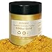 JEMESI 50g Pigments Poudre de Mica, Pigment Bougie 50g Couleur Or Scintillant Poudre de Mica Métallique Naturel pour Fabrication Bougie, Kit Savon, Maquillage, Vernis à Ongles, Bombe de Bain