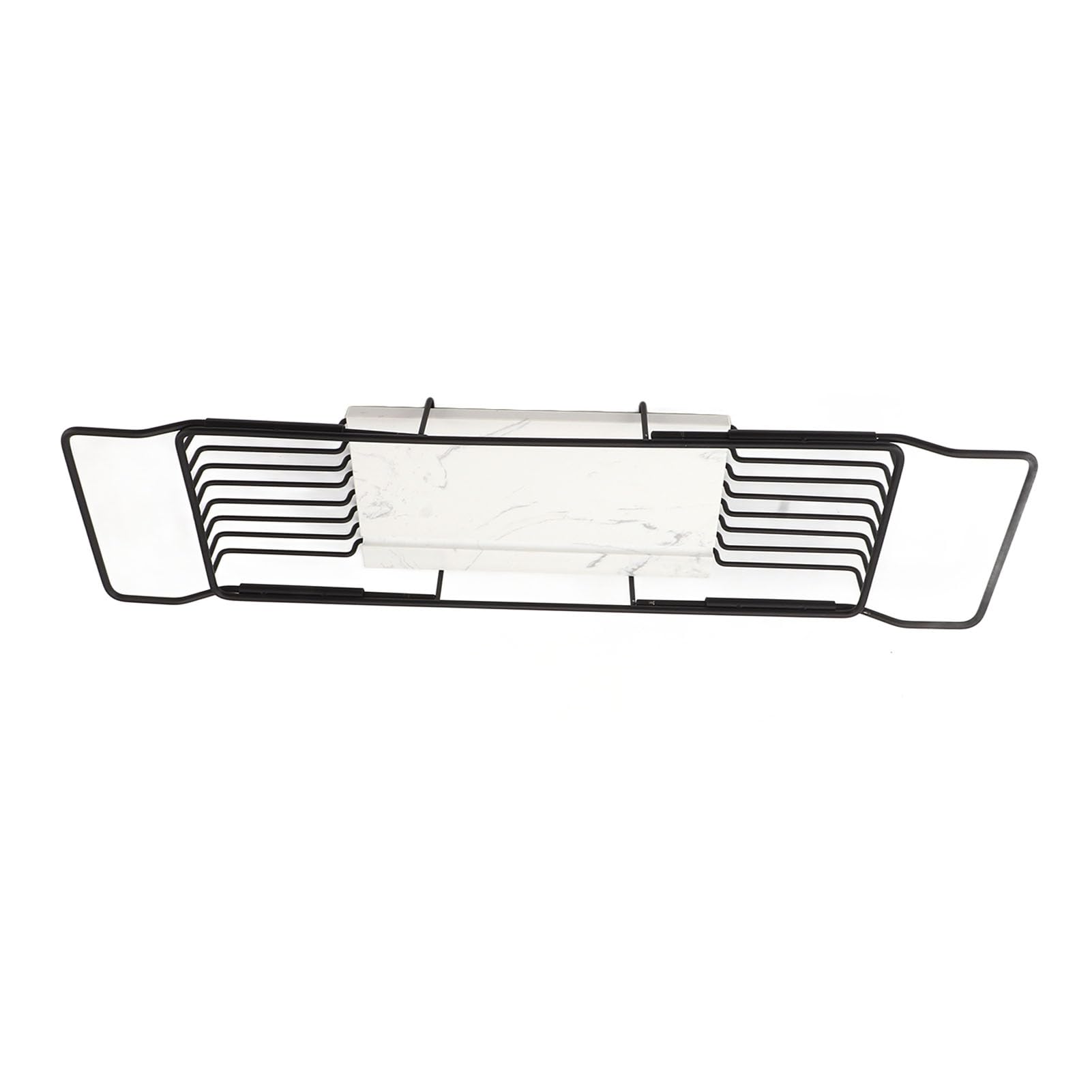 Bandeja de acero inoxidable para bañera con lados extensibles, organizador de baño para un fácil almacenamiento y exhibición de accesorios, ideal para relajarse y mantener lo esencial al alcance