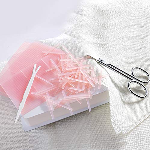Makeup Double Eyelid Tapes Two-Sided Sticky Fiber Strips Big Eye Decoration Invisible Double Fold Eyelid Shadow Sticker Tool, with FREE Fork Rods and Scissors - Thumbnail 5