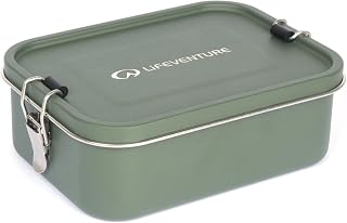 Lifeventure Lunchbox aus Edelstahl; Messdose für Lebensmittel, Khaki