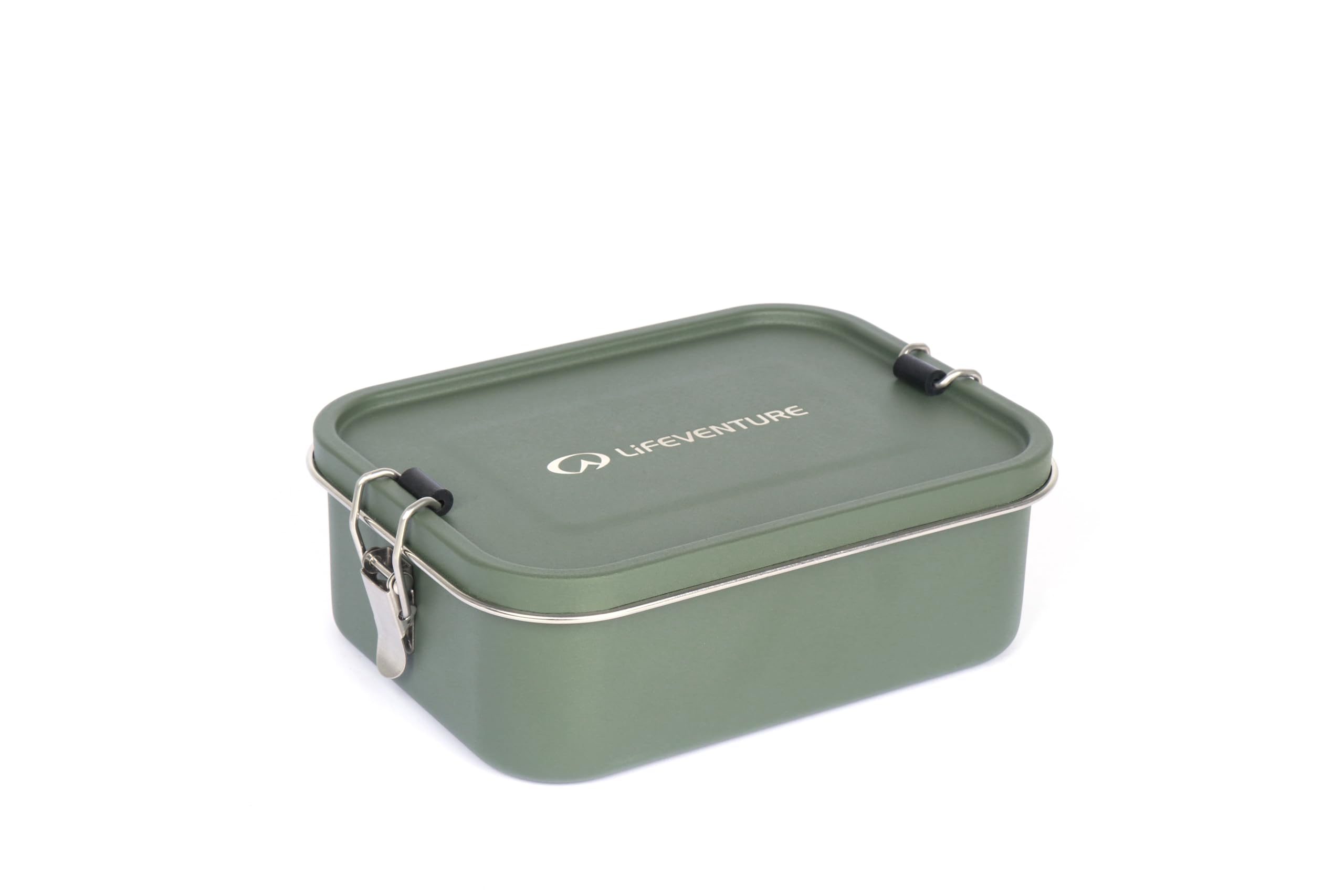 Lifeventure Stainless Steel Lunch Box; Mess Tin Container for Food, Khaki