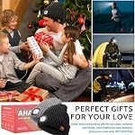 Beanie with Light for Men 2 Pack, Hat with Light Built in Rechargeable Winter Warm Knitted Headlamp Caps, Gift for Men Dads Husband Led Beanie Hats with Light(Black&Light Gray) - Image 2