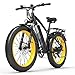 XC4000 Vélo à Assistance électrique pour Adulte, vélo de Montagne à Gros pneus de 26 Pouces, Fourche à Suspension verrouillable (Yellow, 15Ah)