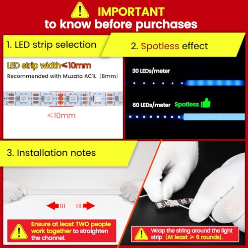 Muzata cinta LED 5m 320LED/m COB 2 pack IP67 miniatura 5