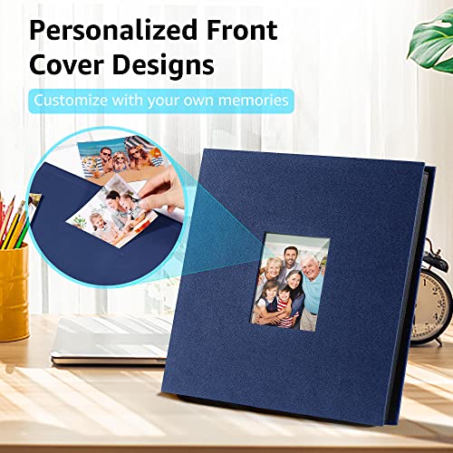 DazSpirit Photo Albums 6x4 Inch 600 Photos Slip In, Customizable Linen Cover 10x15 Photo Album, Large Capacity, Slip-in Pockets, Ideal for Wedding Albums, Family Photo Books, and Travel Memories