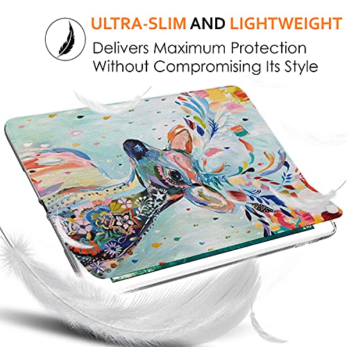 Image of DuraSafe Cases for iPad 7th Gen 10.2 inch 2019 TPU Cover A2197 A2200 A2198 MW762HN /A MW742HN /A MW752HN /A MW792HN /A MW772HN /A MW782HN /A MW6W2HN /A MW6X2HN /A MW722HN /A MW702HN /A MW712HN /A Anime Deer Print