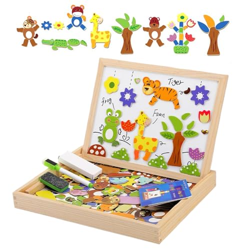 Jeu magnétique en bois apprentissage écriture dessin - 6