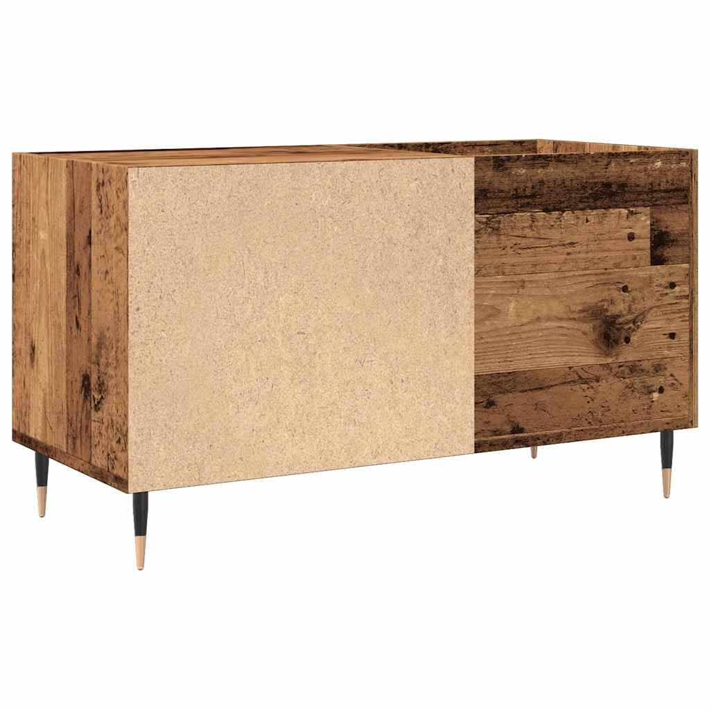 Hothingwell Mobile Porta Dischi Legno Antico 84,5x38x48cm Truciolato per Giradischi e Vinili