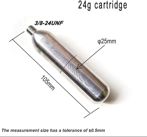 Miniatura 2 de Cilindros de gas de recarga de 0.85oz1.16oz, mini cilindro de compresor de aire para Airsoft, chaleco salvavidas, bola de neumáticos, pistola de