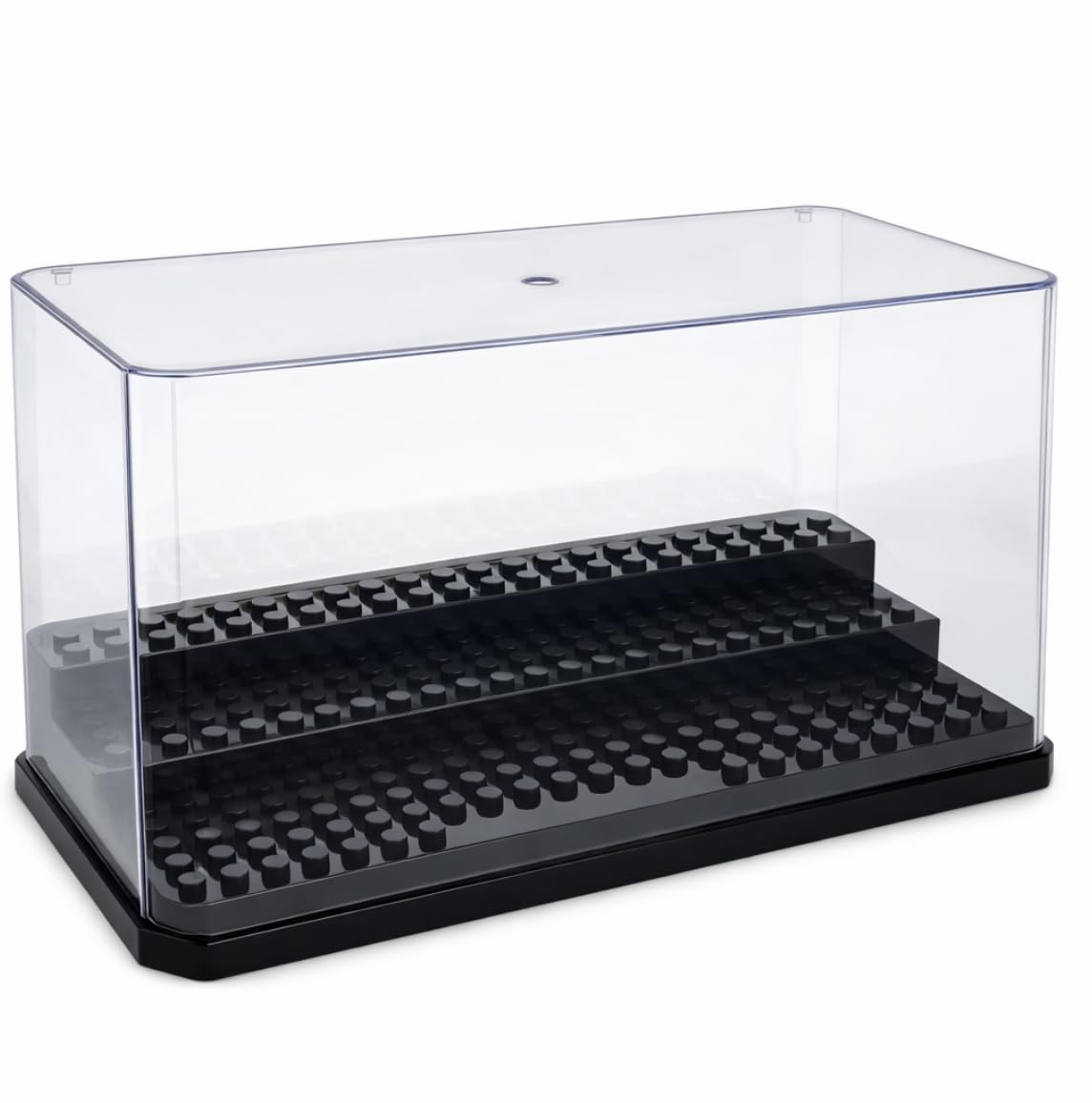 DailyTrends Acrylic Minifigure Display Case, Clear Dustproof 3-Tier Mini Figure Display Case Mini Figures