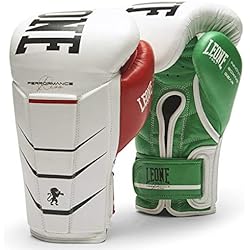 LEONE 1947 Revo Performance Guantes de Boxeo Unisex Adulto, Blanco, 12 oz