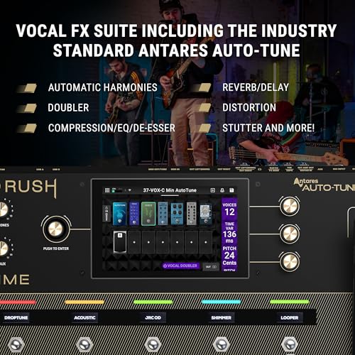 HeadRush Prime – Multiefekt do gitary i wokali z procesorem modelującym, Amp Clonerem, Antares Auto-Tune, WiFi, ekranem dotykowym, Looperem, Bluetooth
