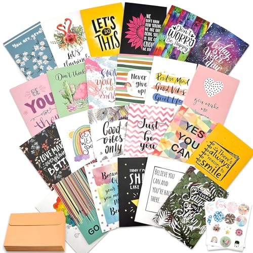 Inspirational Quote Cards with Envelopes (24-Pack)