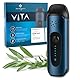 WOLKENKRAFT ViTA Premium-Vaporizer | Verdampfer für Kräuter mit 5 Temperaturstufen | Sehr kompakt | Vollisolierter Luftkanal | Edelstahl-Kammer *Nachtblau*