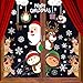 UMIPUBO Weihnachten Aufkleber Weihnachtsmann-Schneemann-Elch-Kinder Öffne die Tür Aufkleber Fensteraufkleber PVC Entfernbarer Elektrostatischer Aufkleber Weihnachtssticker Türaufkleber (A)