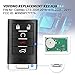 Key fob VOFONO Keyless Entry Remote Smart Replacement Compatible with Cadillac CTS 2008-2015/ STS 2008-2011 (FCC ID: M3N5WY7777A) 5 Buttons
